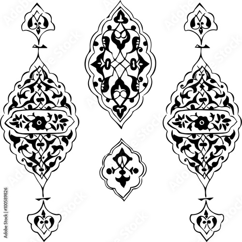 Paisley mehndi vector floral design