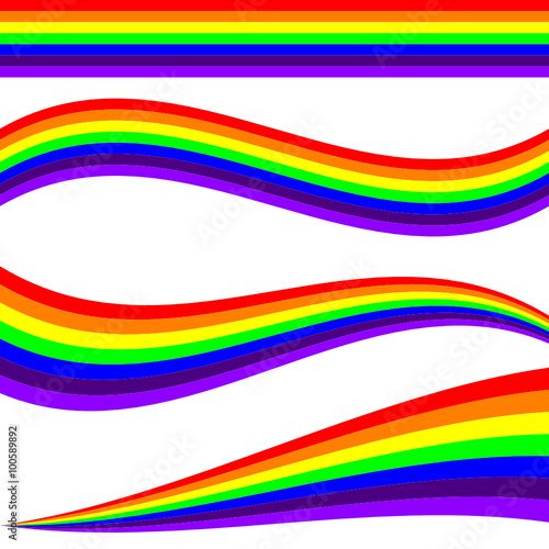  rainbow line illustration