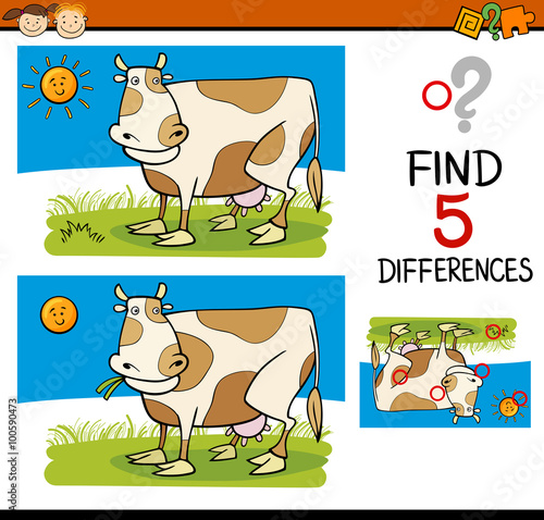 differences task for children