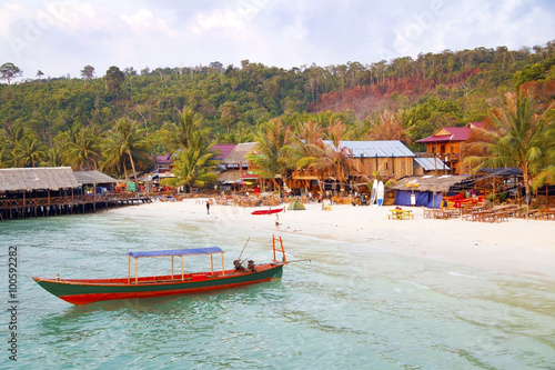 exotic koh rong island, cambodia photo