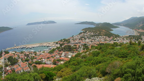 Kas, Turkey and Kastellorizo, Greece, Timelapse, zoom in photo