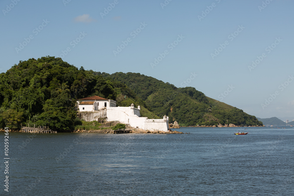 The Santo Amaro Fortress. Guaruja - Brazil