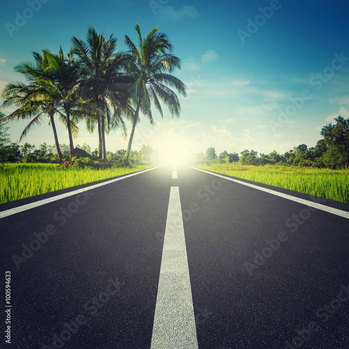 Road with text wording