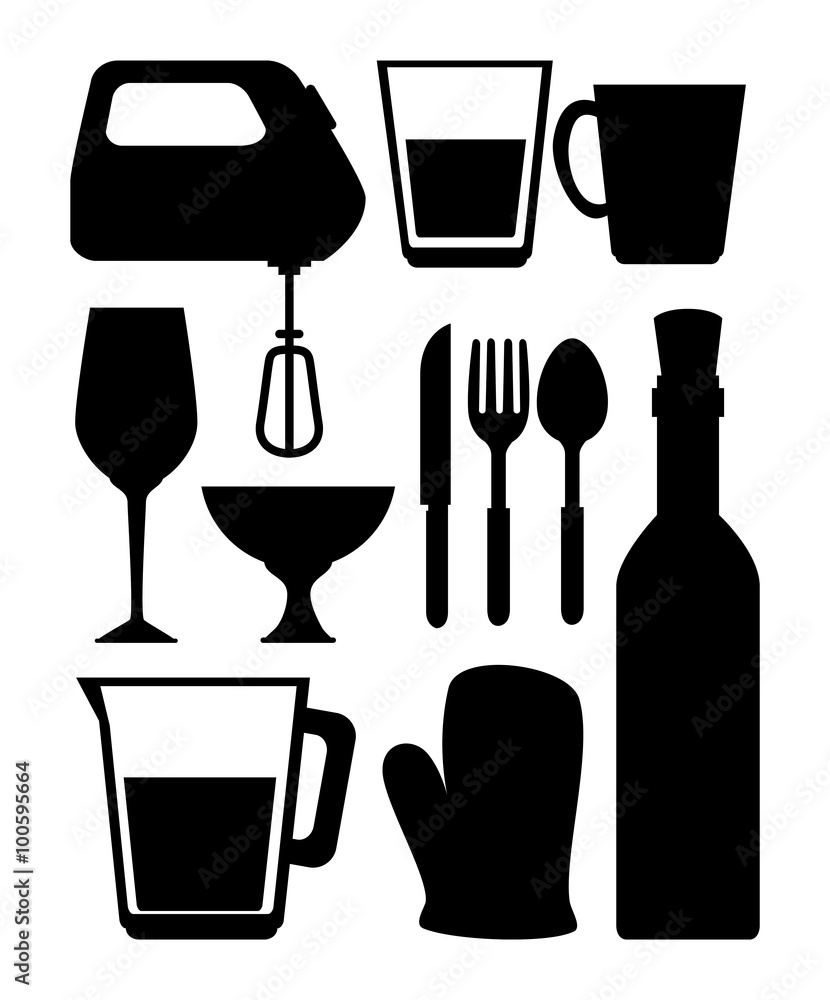 Kitchen dishware utensils Kitchen dishware utensils