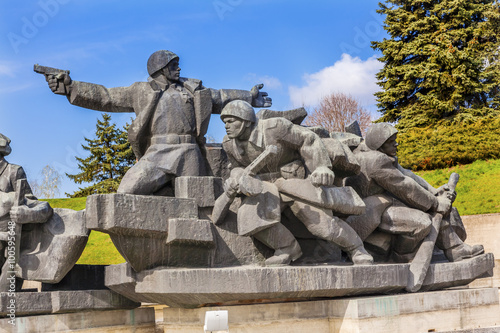 Soviet Soldiers Attacking World War 2 Monument Kiev