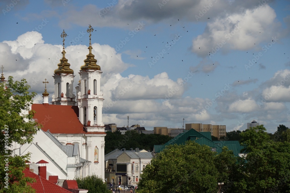  View of Voskresenskaya (Rynkovaya) church, Vitebsk, Belarus