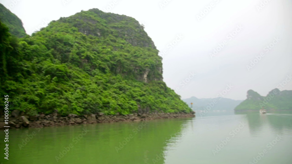 limestone mountain islands, Halong Bay, Vietnam limestone mountain islands, Halong Bay, Vietnam