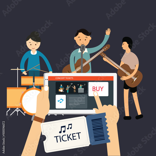 buy music concert ticket online mobile internet
