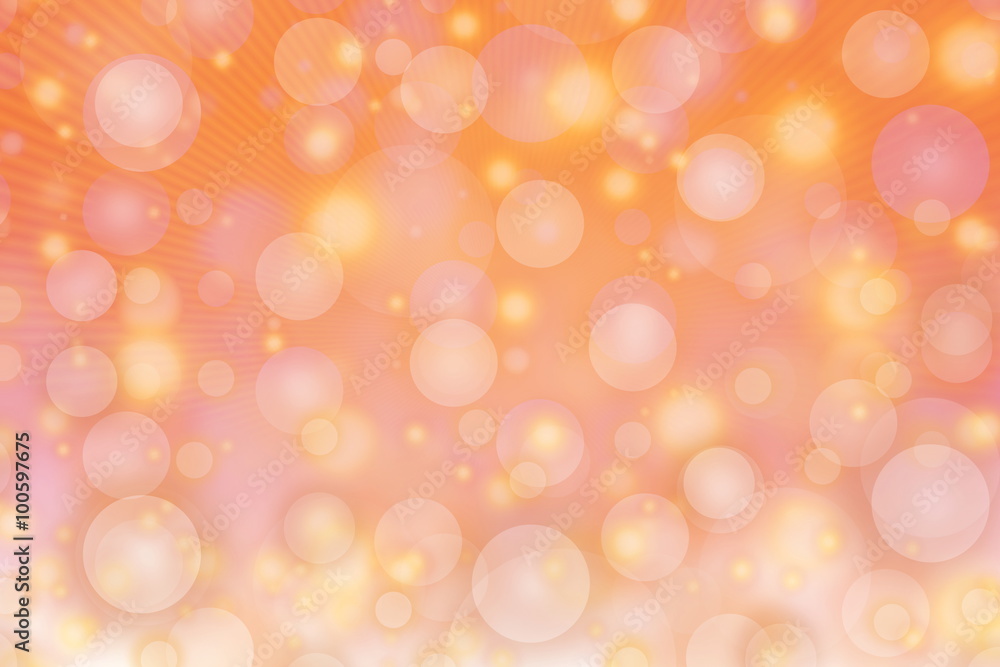 Colorful defocused circles light abstract bokeh background