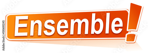 ensemble sur étiquette orange