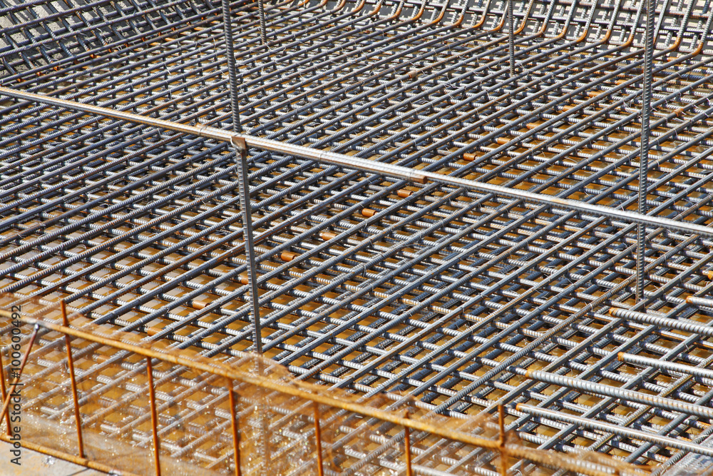 Fototapeta premium Urban construction buildings foundation