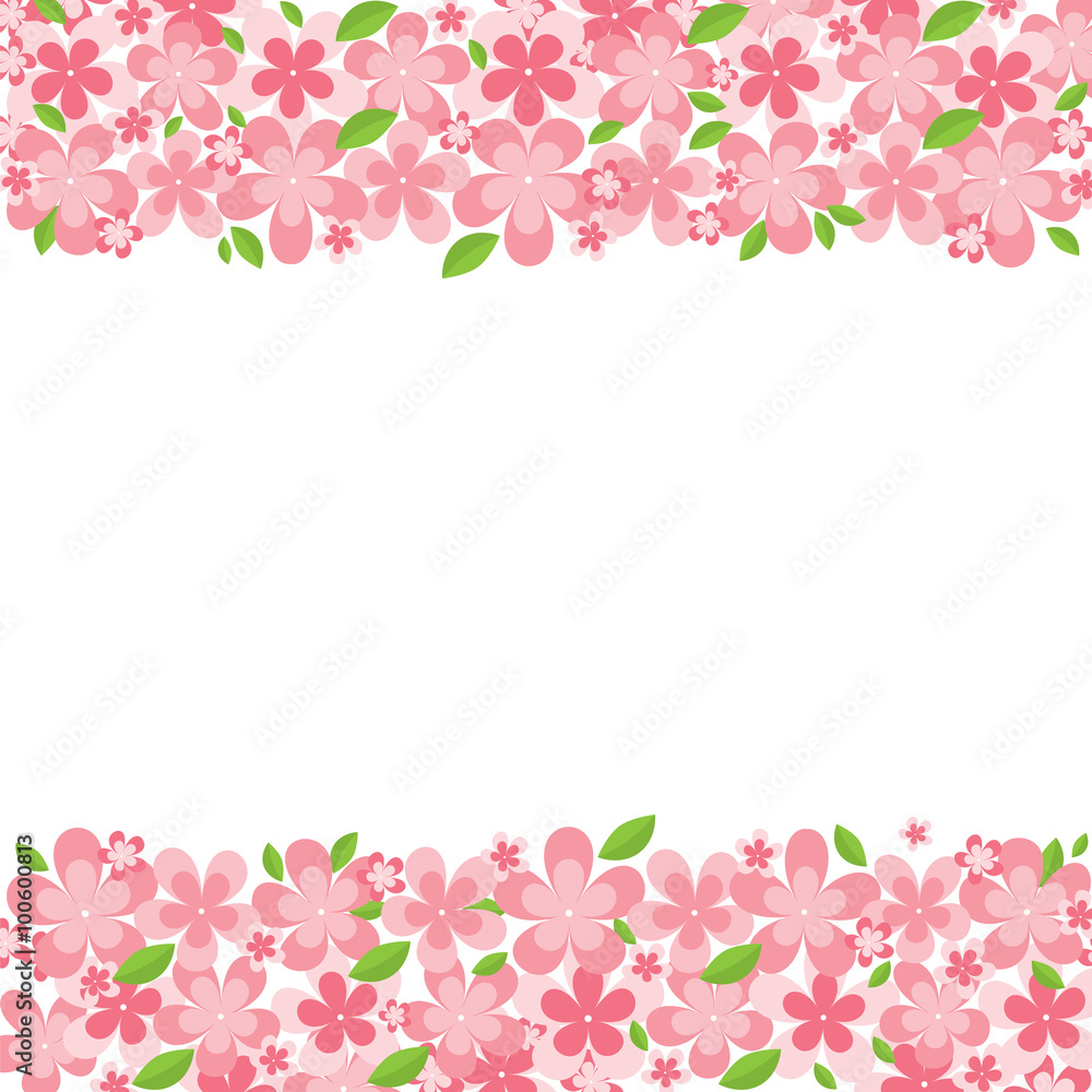 Floral Background Vector Illustration.