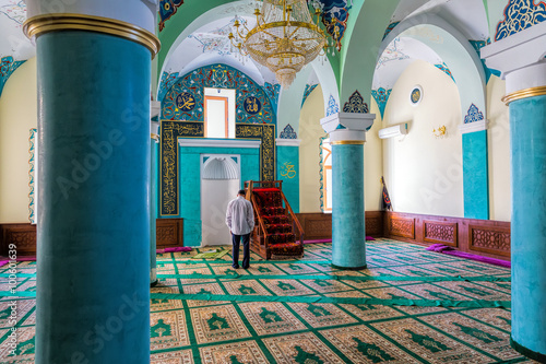 The mihrab in mosque of Heydar cuma mascidi. Built in 1893 photo