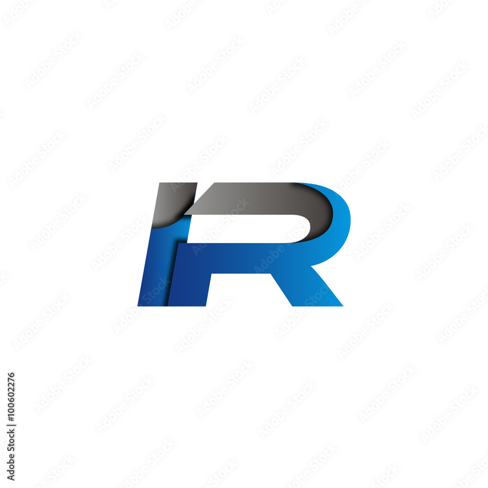 Fototapeta premium 3d innitial letter logo icon