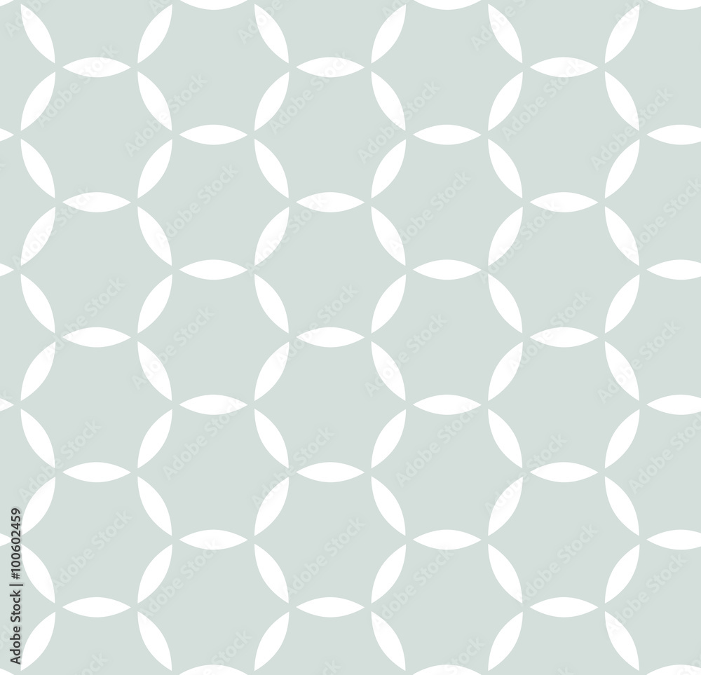 Naklejka premium Seamless light blue and white ornament. Modern stylish geometric pattern with repeating elements
