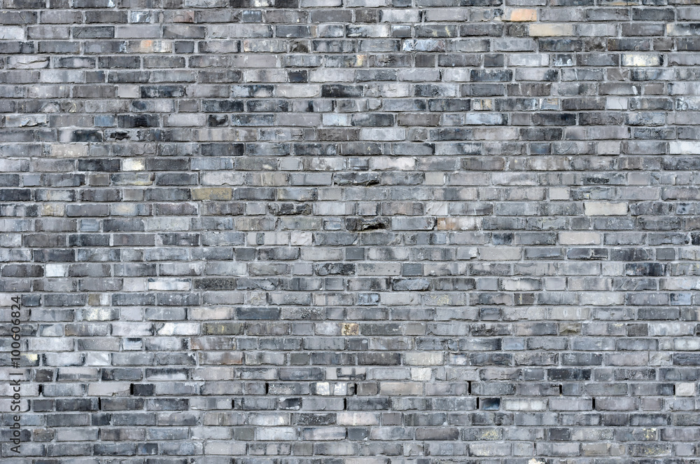 Obraz premium Powtarzając tło szarej cegły ściany