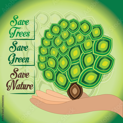 Save our nature.Green world and green ecology should remain.Deforestation can mislead the world.