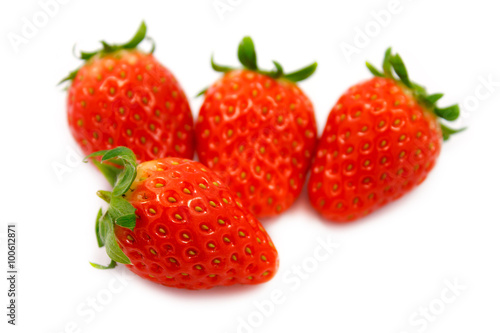 Wallpaper Mural Strawberries berry isolated on white background Torontodigital.ca