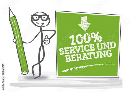 Hundert Prozent Service und Beratung