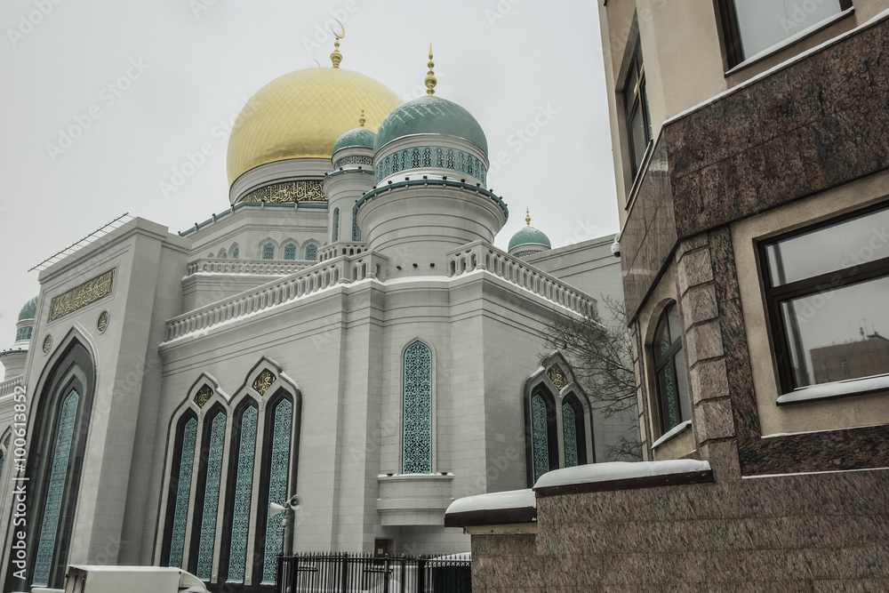 View of the Moscow Cathedral Mosque side