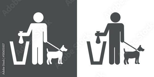 Icono plano excremento canino #1