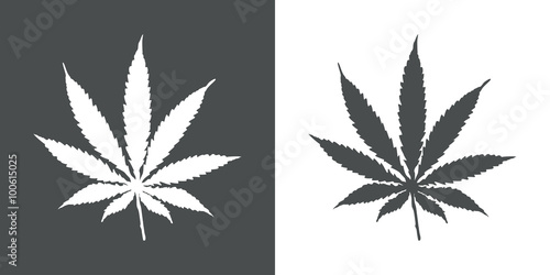 Icono plano hoja de marihuana #1
