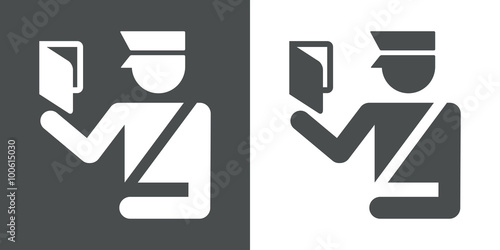 Icono plano inmigracion #1