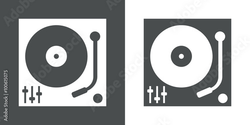 Icono plano tocadiscos #1