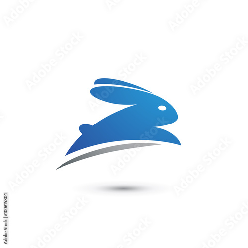 Rabbit Jumping Logo