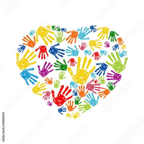 love hand logo, social community hearth of hand vector logo design 2