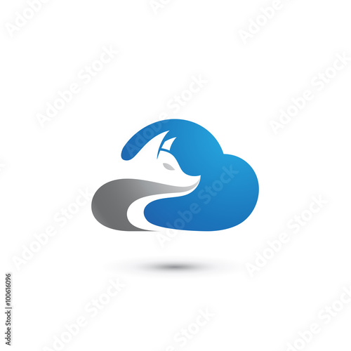 Cloud Wolf Logo