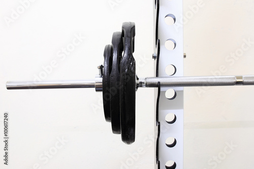 Barbell ready to workou
