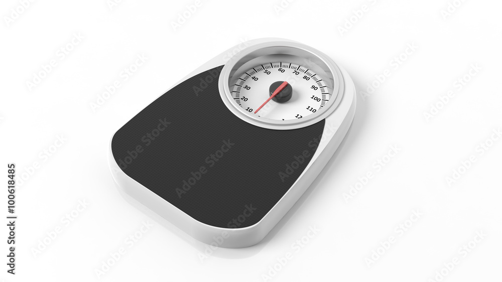 Bathroom scale, isolated on white background. Bathroom scale, isolated on white background.