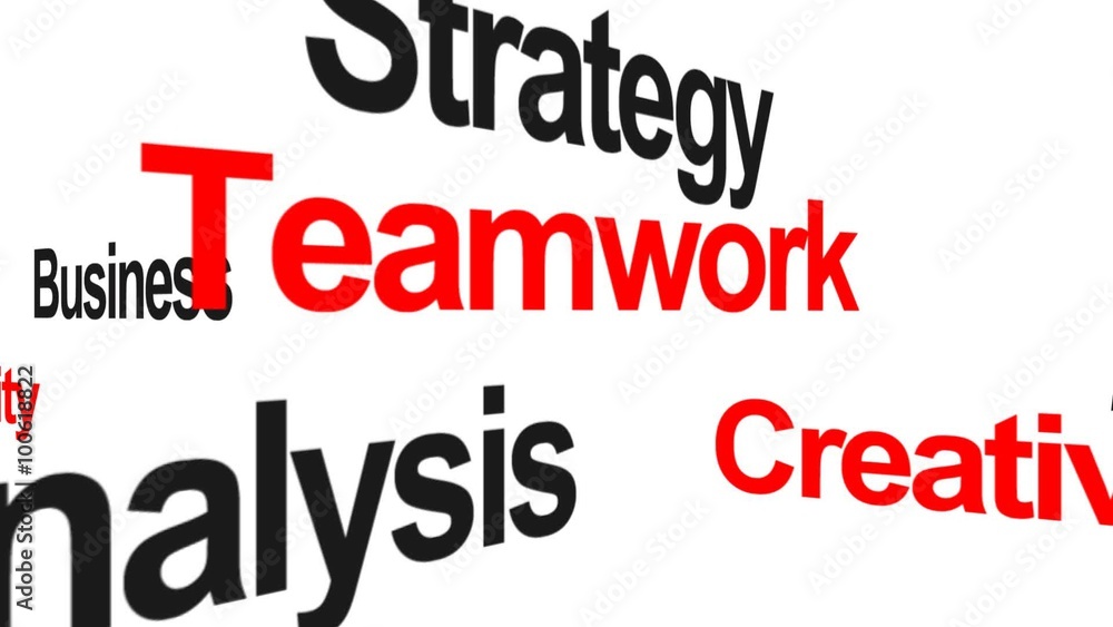 business keywords animation, analysis, strategy, creativity, teamwork business keywords animation, analysis, strategy, creativity, teamwork
