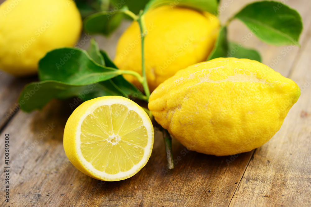Zitronen Fruchtfleisch