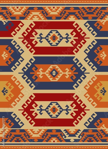 Abstract geometric pattern, ethnic style