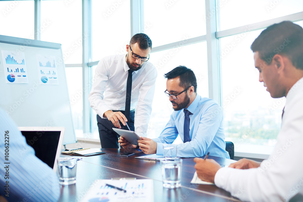 Obraz premium Working with data