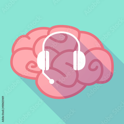 Long shadow brain with  a hands free phone device