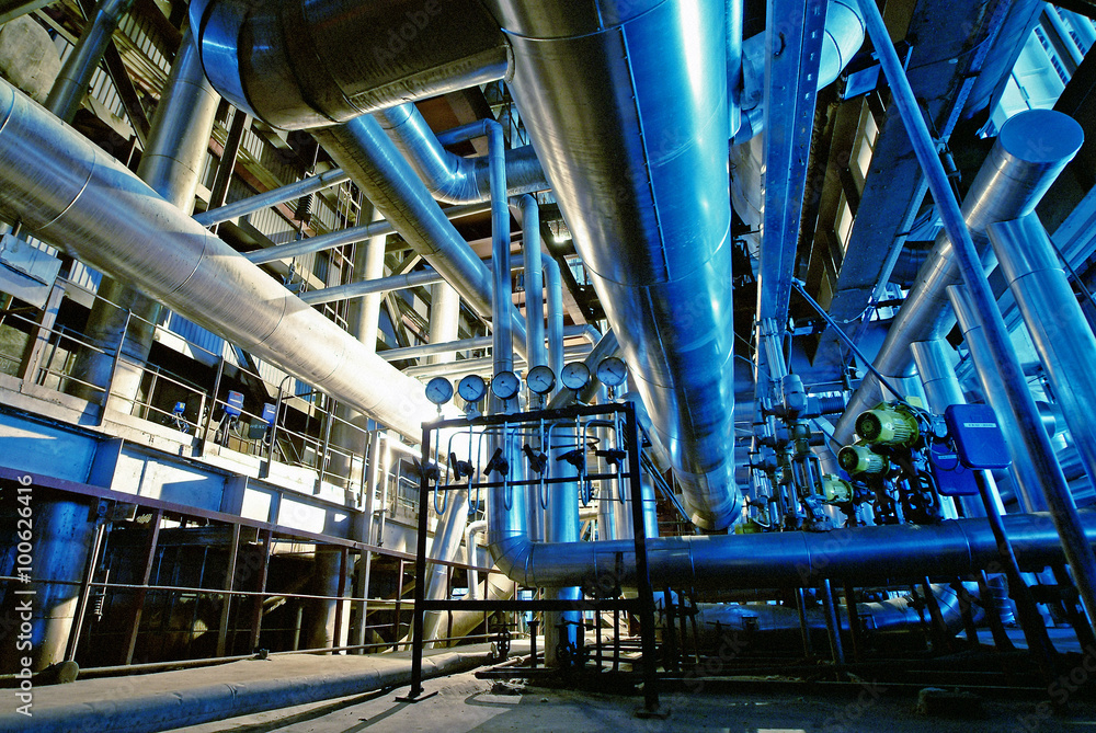 Industrial zone, Steel pipelines and equipment Industrial zone, Steel pipelines and equipment