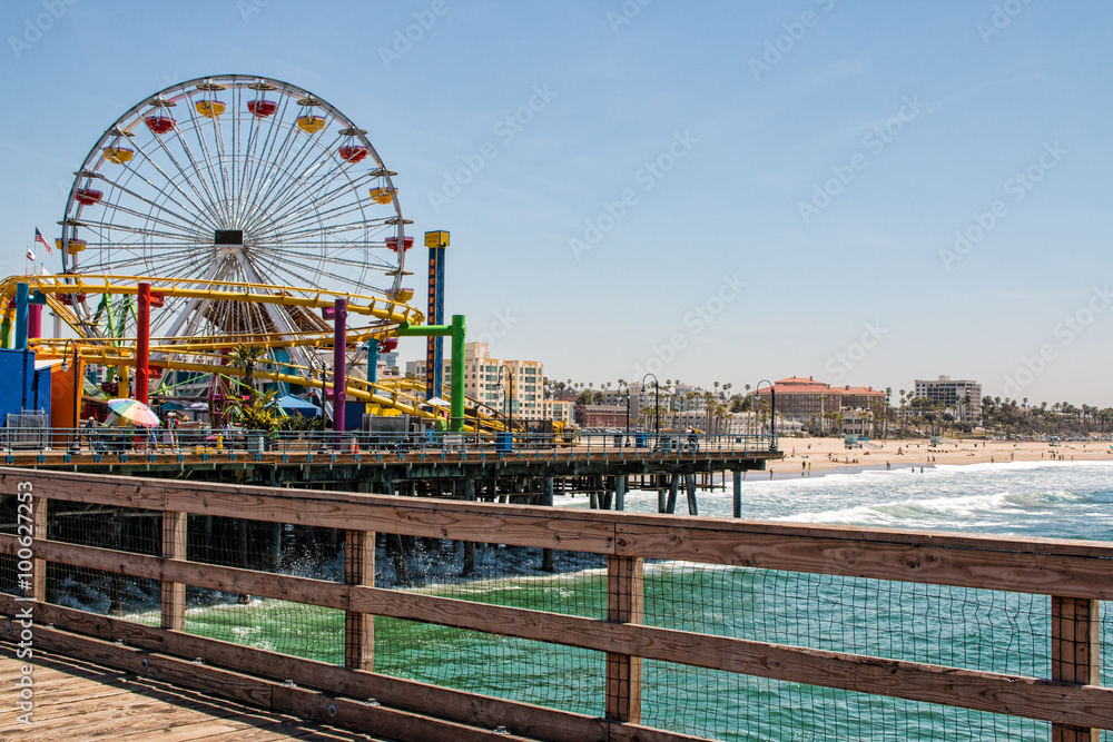 Santa Monica Pier - obrazy, fototapety, plakaty 