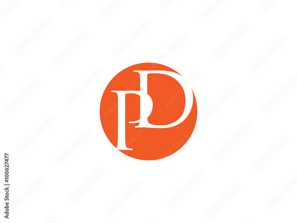 Double PD letter logo Double PD letter logo