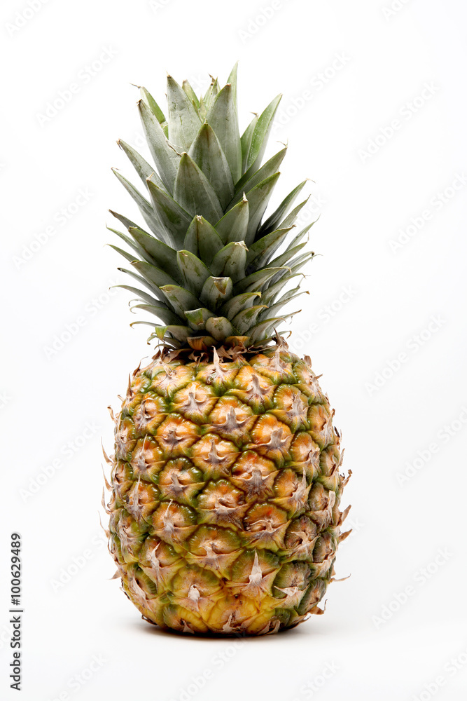 pineapple over white background pineapple over white background