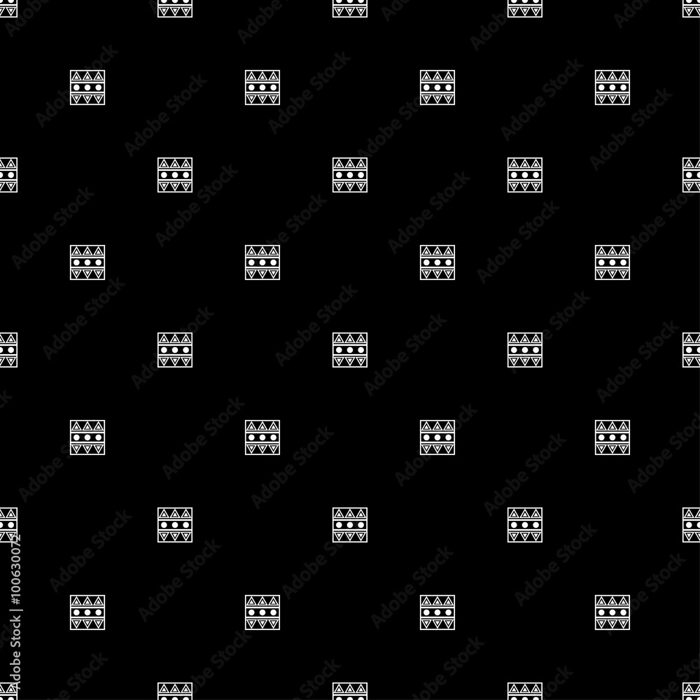Seamless black and white decorative vector background with abstract geometric pattern Seamless black and white decorative vector background with abstract geometric pattern
