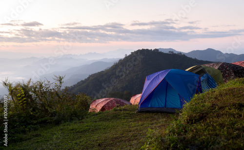 Camping site in Doi Ang Khang Chiang Mai Thailand