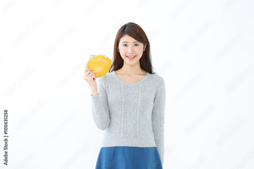 財布・若い女性 財布・若い女性