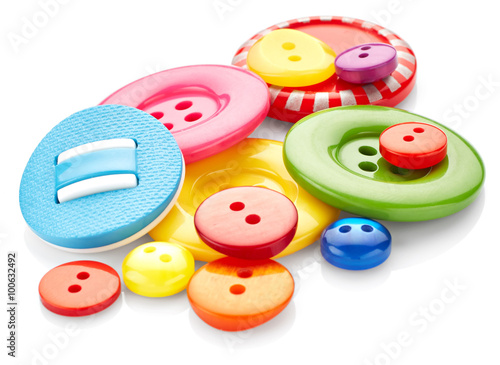 Coloured sewing buttons