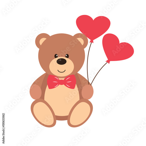 teddy with tie and balls