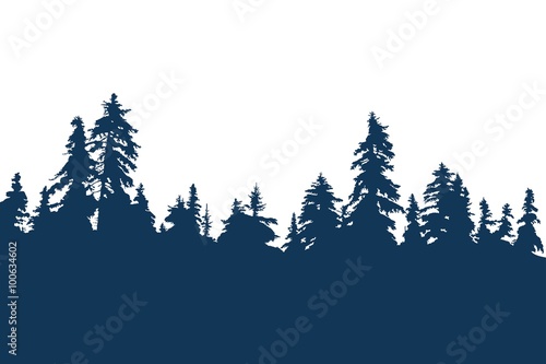 Forest silhouette