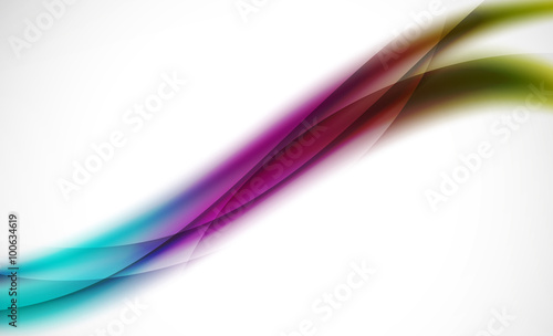 Colorful wave line, abstract background with light and shadow effects © antishock