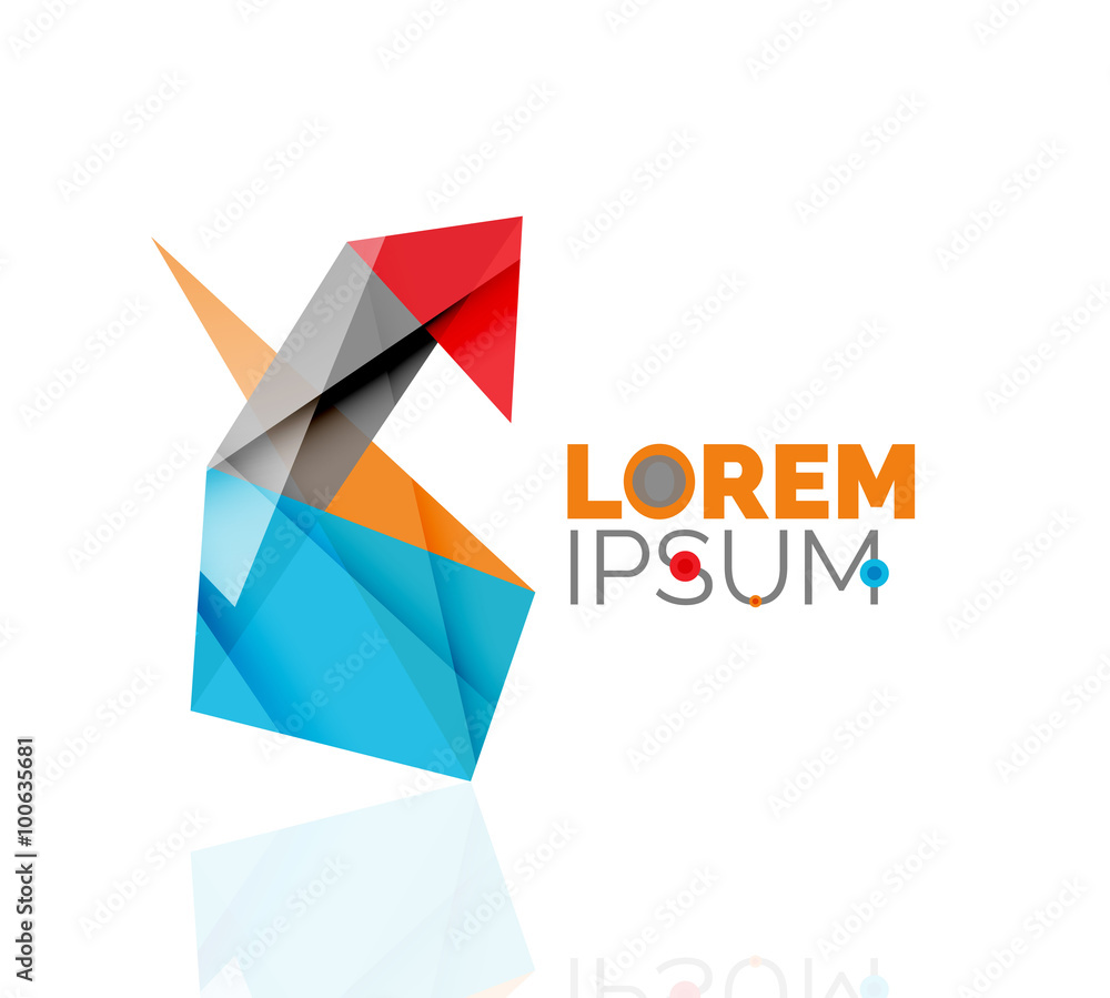 Logo, abstract geometric business icon Logo, abstract geometric business icon